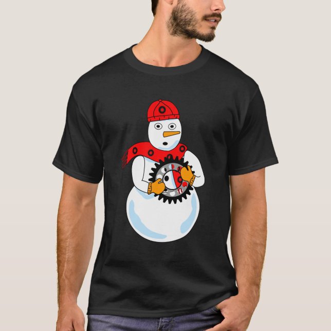 T-shirt Snowman mécanique (Devant)