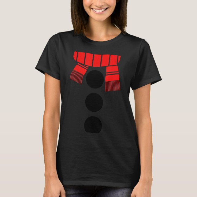 T-shirt Snowman Shirt Adult Kids Men Women White Snowman C (Devant)