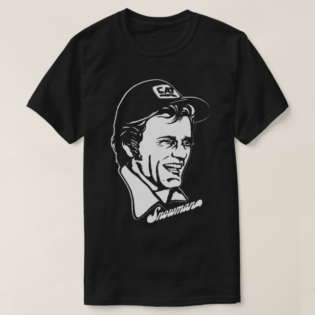 T-shirt Snowman Smokey Le Bandit (Design devant)