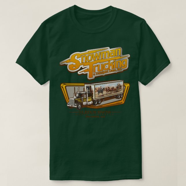 T-SHIRT SNOWMAN TRUCKING INC (Design devant)