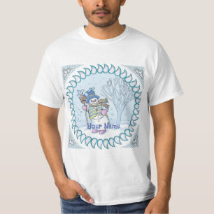 T-shirt Snowman Walking