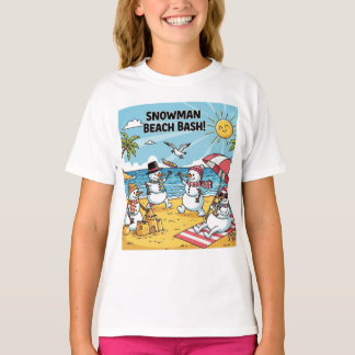 T-shirt Snowmen Beach Bash