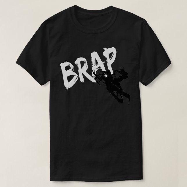 T-shirt Snowmobile Brap Snowmobile (Design devant)
