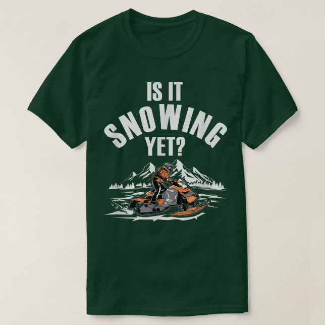 T-shirt Snowmobiling Winter Snow Machine  Snowmobiler Snow (Design devant)