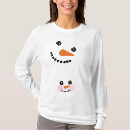 T-shirt Snowmomy et bébé par Leslie Harlow