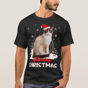 T-shirt Snowshoe Cat Owner Christmas Xmas Cat Lover