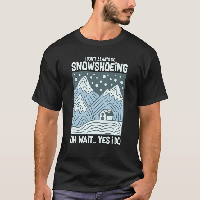 T-shirt Snowshoeing Bottes Snowchaussures Randonnées Chaus (Devant)