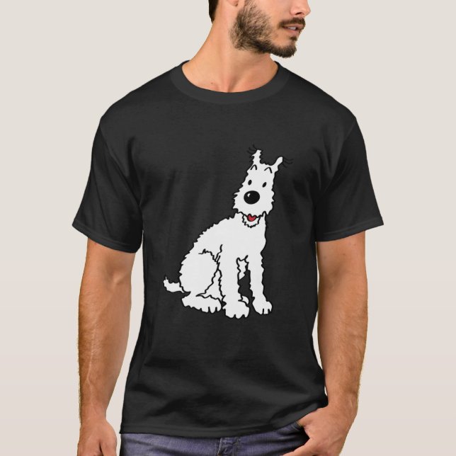 T-shirt Snowy dog Tin Tin Classic  (Devant)