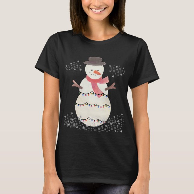 T-shirt Snowy Snowman Shirt (Devant)