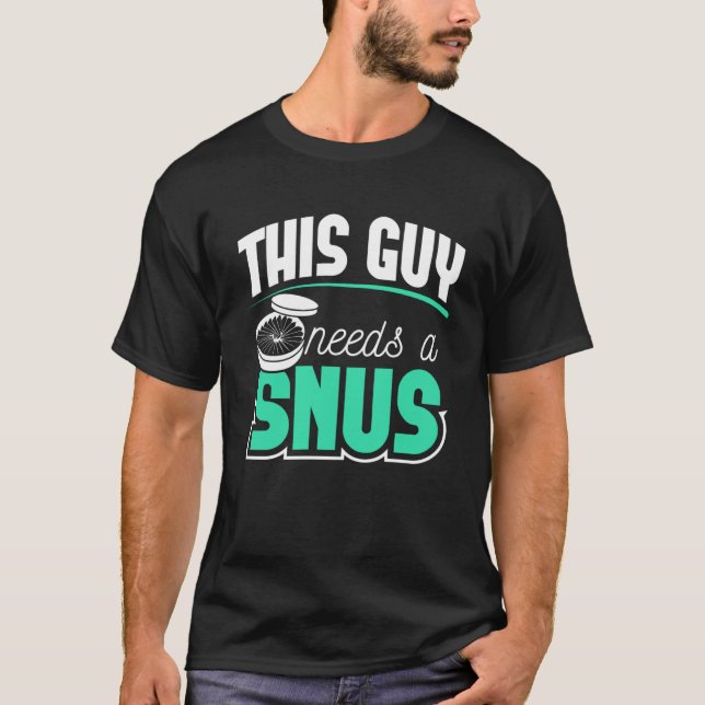 T-shirt SNUS cadeau fumée sans cesser de fumer anti nicoti (Devant)