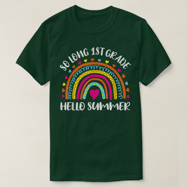 T-shirt So Long 1ère année Bonjour Été Enseignant Étudiant (Design devant)