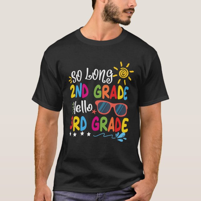T-shirt So Long 2e année Bonjour 3e année Enseignant élève (Devant)