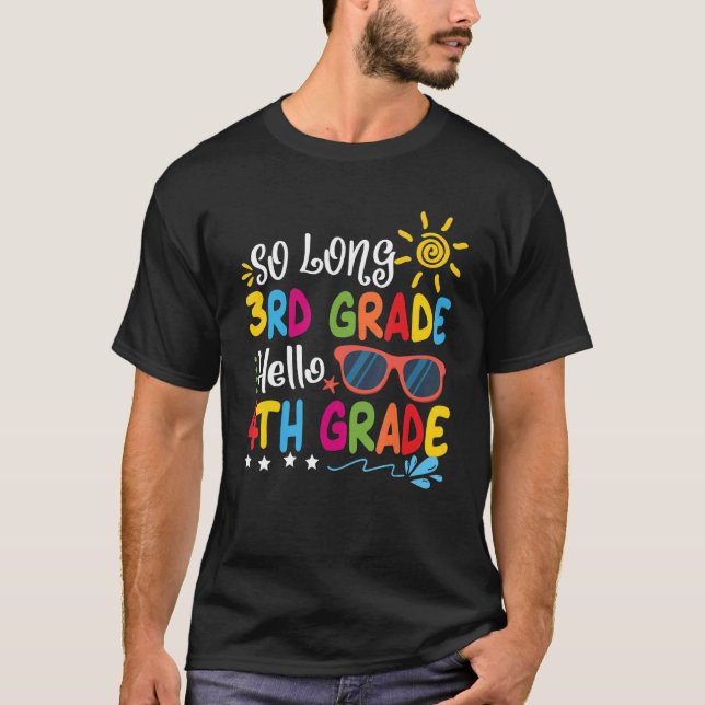 T-shirt So Long 3e année Bonjour 4e année Enseignant élève (Devant)