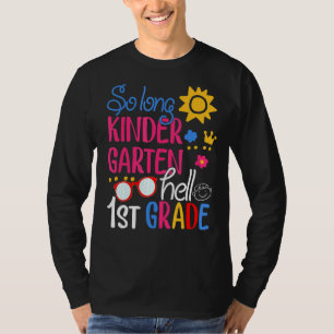 T-shirt So Long Kindergarten Hello 1ère année Summer Vacat