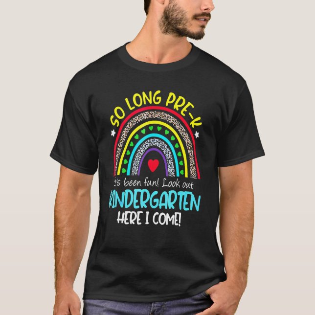 T-shirt So Long Kindergarten Here I Come Kids Back To Scho (Devant)