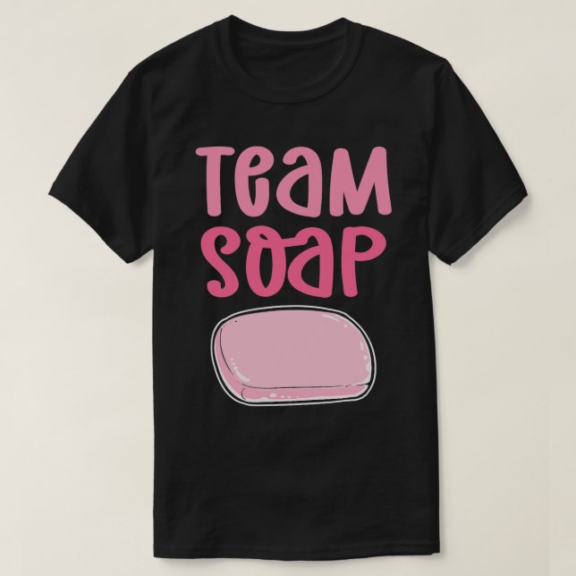 T-shirt Soap d'équipe. Saponification de la Cuisine de sav (Design devant)
