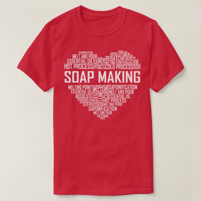 T-shirt Soap Making Heart (Design devant)