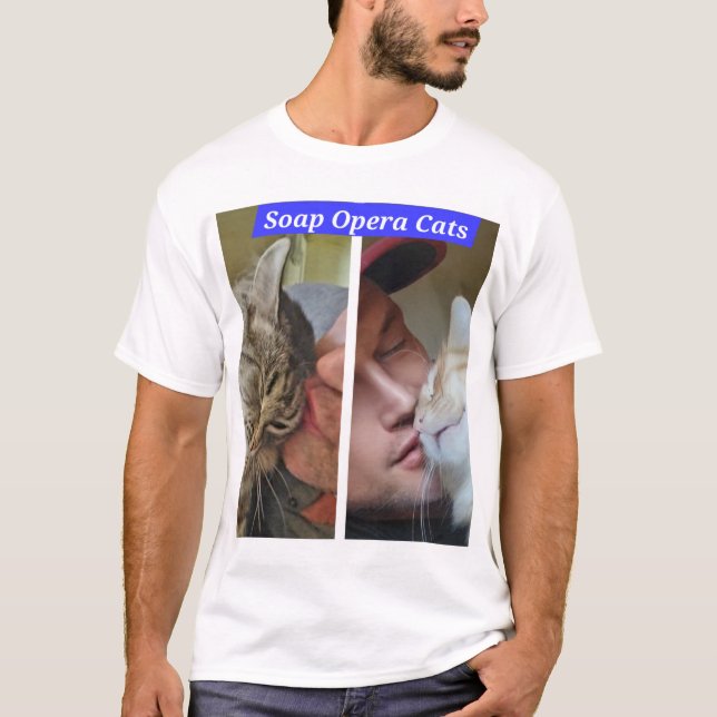 T-shirt Soap Opera Chats Nuage Pour Baisers (Devant)