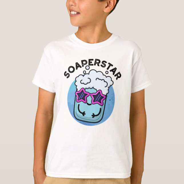 T-shirt Soaperstar Funny Superstar Soap Pun (Devant)