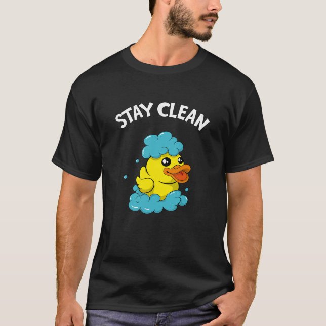 T-shirt Soapmaker Stay Clean Funky Bain Canard (Devant)