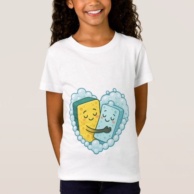 T-Shirt Soapy Love - Éponge & Dish Soap (Devant)