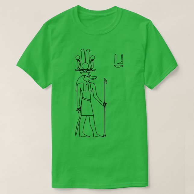 T-shirt Sobek Ancien Dieu égyptien Hiéroglyphe (Design devant)