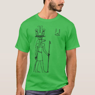 T-shirt Sobek Ancien Dieu égyptien Hiéroglyphe
