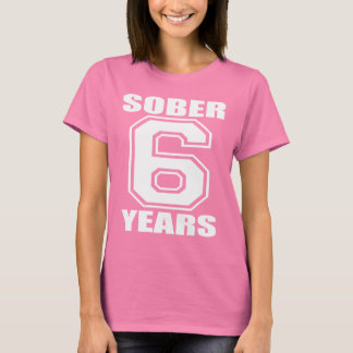 T-shirt Sober 6 ans blanc sur foncé