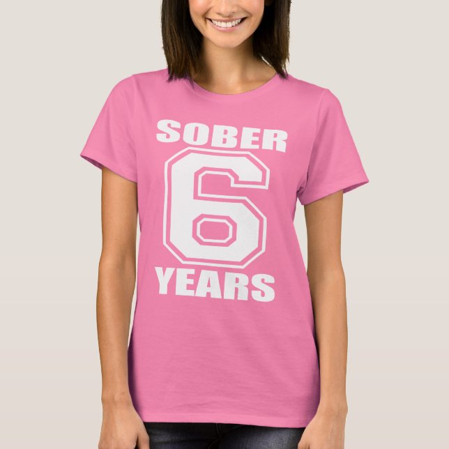 T-shirt Sober 6 ans blanc sur foncé (Devant)