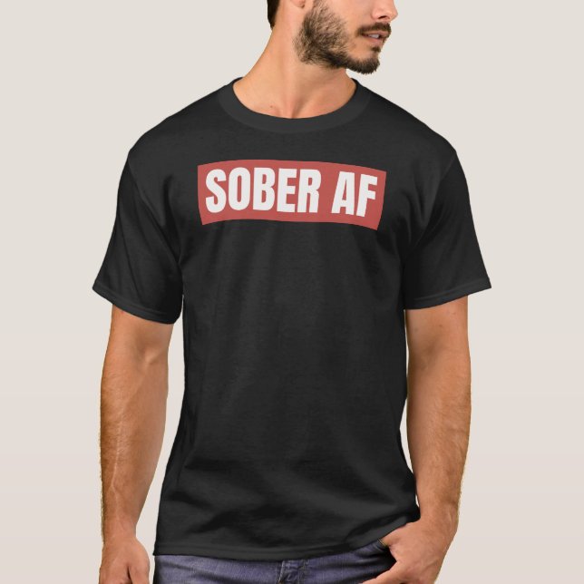 T-SHIRT SOBER AF (Devant)