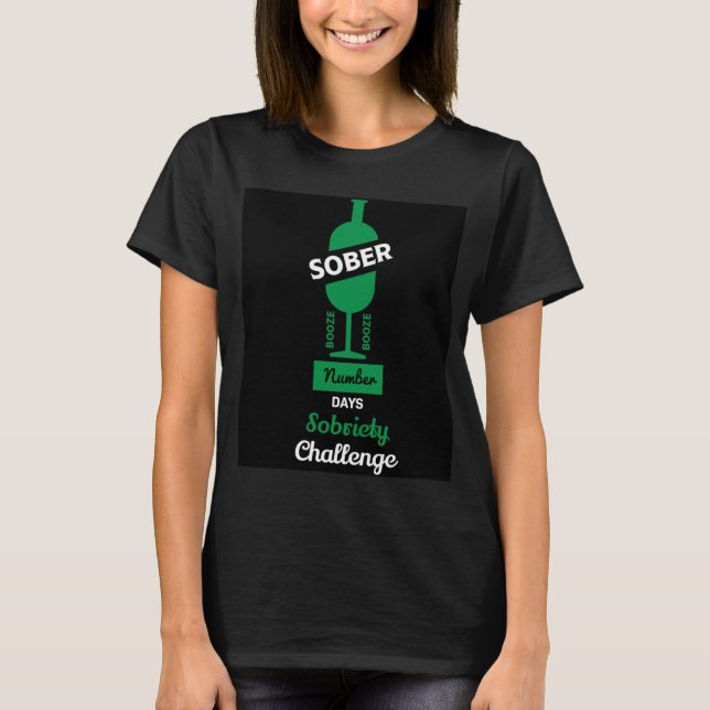 T-shirt Sober AF pour la récupération des toxicoma (Devant)