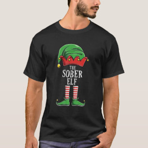T-shirt Sober Elf Family Matching Group Elves Funny Christ