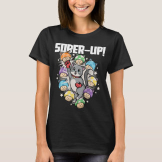 T-shirt Sobriety Cat Gamer