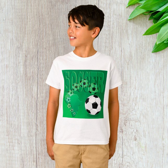 T-shirt Soccer Africa Bold Green Football (Créateur téléchargé)