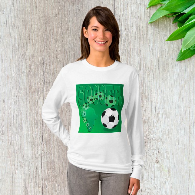 T-shirt Soccer Africa Bold Green Football (Créateur téléchargé)