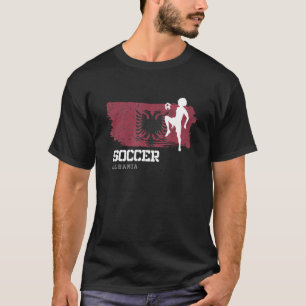 T-shirt Soccer Albanie Drapeau Football Femmes Football Fi