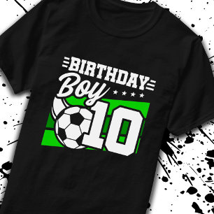 T-shirt Soccer Anniversaire - 10 ans Garçon - 10e annivers