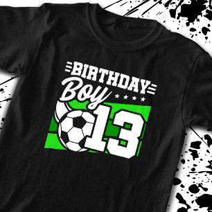 T-shirt Soccer Anniversaire - 13 ans Garçon - 13e annivers