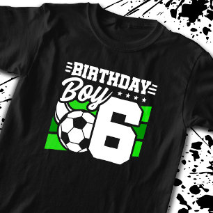 T-shirt Soccer Anniversaire - Enfant de 6 ans - 6e Anniver