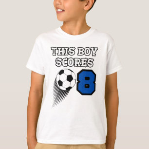 T-shirt Soccer Anniversaire - Garçon de 8 ans - 8e Anniver