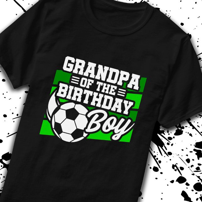 T-shirt Soccer Anniversaire Grand-père - Garçons Football  (Créateur téléchargé)
