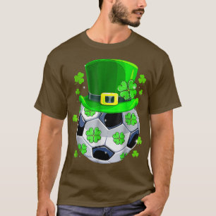T-shirt Soccer Ball Shamrock Funny Irish St Patrick Day