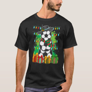T-shirt Soccer bonhomme de neige footballeur footballeur f