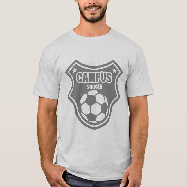 T-shirt soccer campus logo fanion ecusson ballon (Devant)