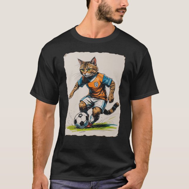 T-shirt Soccer Cat! (Devant)