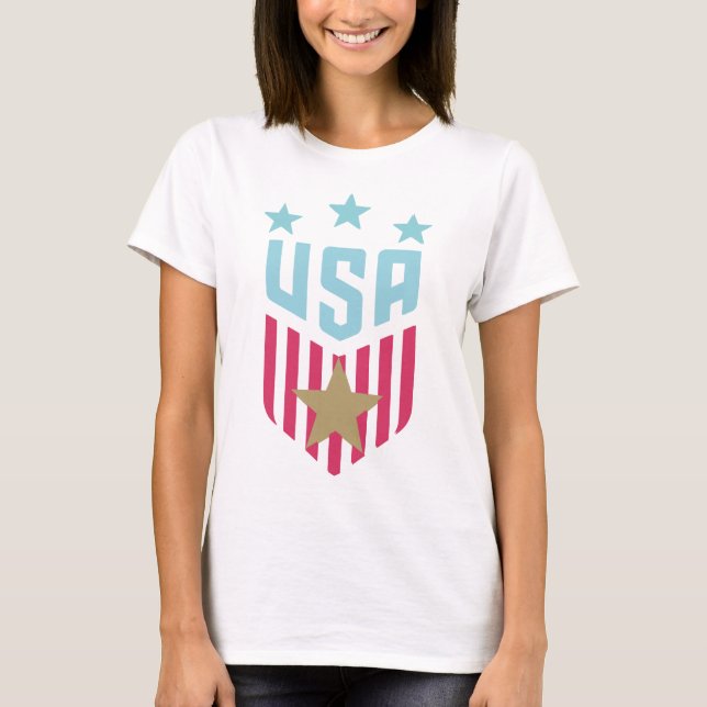 T-shirt Soccer Crest Gold Star (Devant)