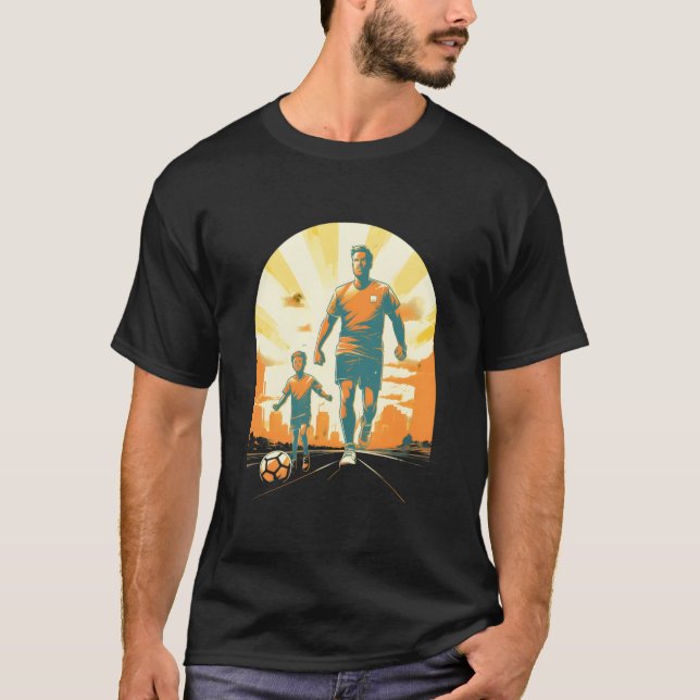 T-shirt Soccer Dad Father Son Soccer Player Football Sport (Devant)