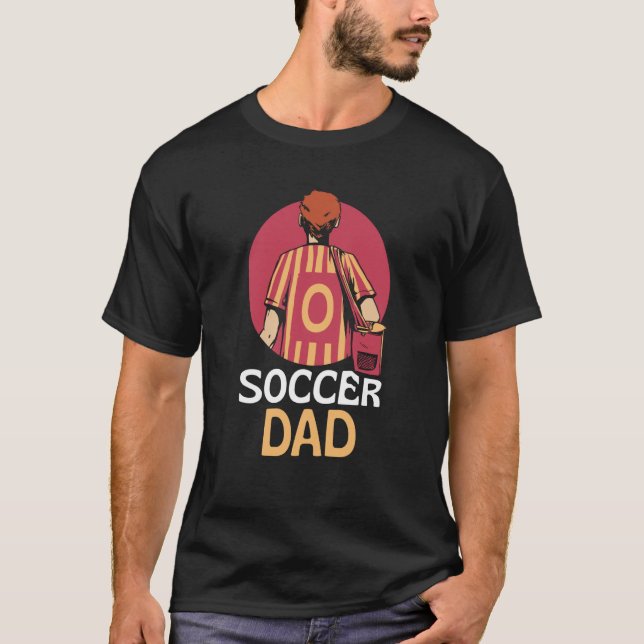 T-shirt Soccer Dad Player Daddy Father Papa Father's Day (Devant)