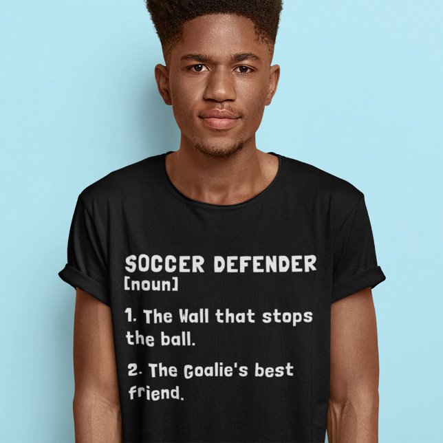 T-shirt Soccer Defender Drôle Définition Football Mot (Créateur téléchargé)