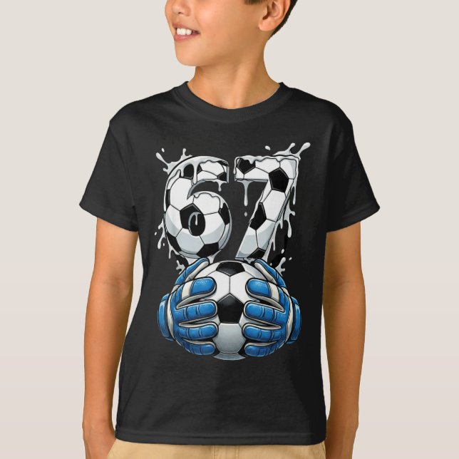 T-shirt Soccer Drip Number 67 Boys Soccer Goalkeeper 67  (Devant)